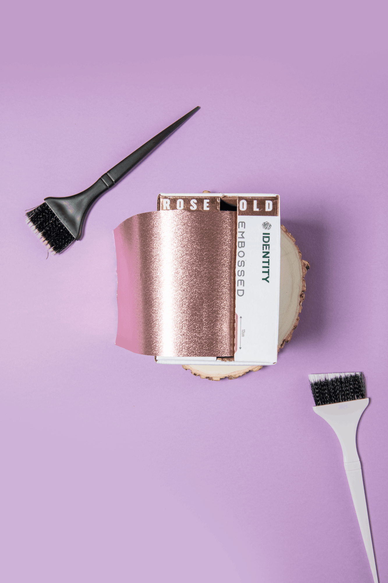 Rose Gold Embossed Foil Roll - Image 2