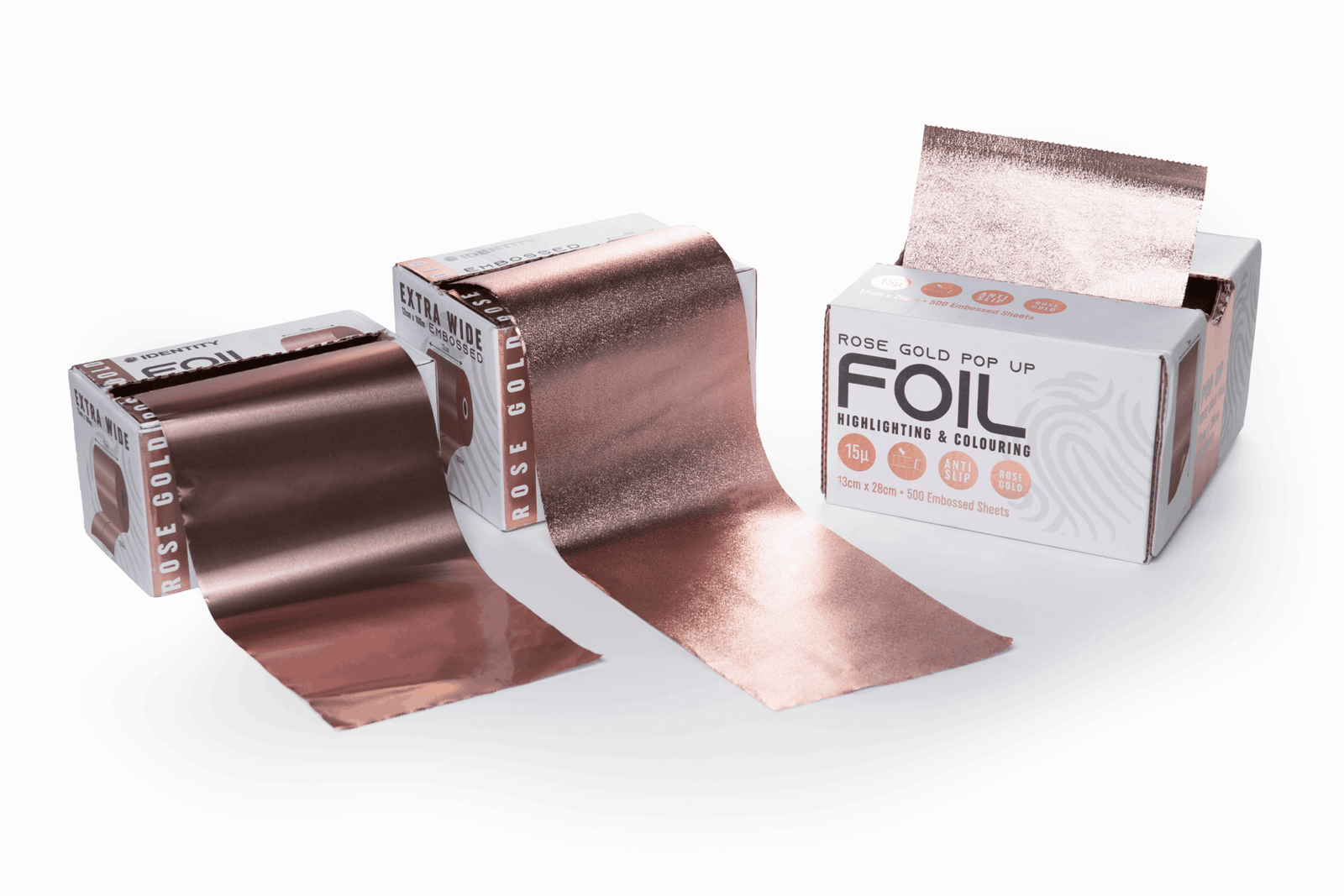 Rose Gold Embossed Foil Roll - Image 3